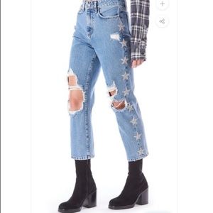 CARMAR HERMIA SABELLA RHINESTONE STAR JEAN